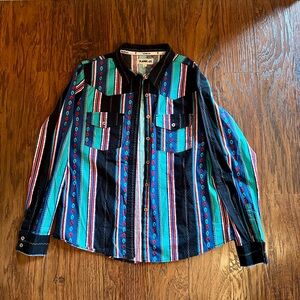 Rank 45 Western Striped Button-Up Shirt